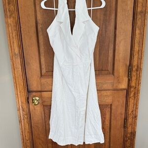 Banana Republic White Backless Dress